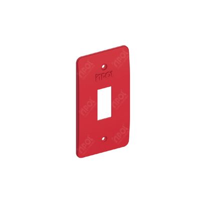 CONDULETE PLACA P/1TECLA 3/4 VERMELHO INPOL