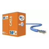 CABO LAN COBRE 305m AZUL CAT6 SIL