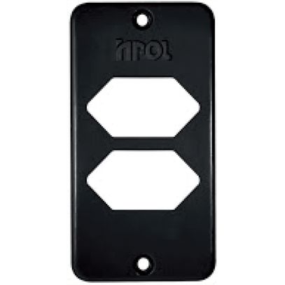 CONDULETE PLACA P/2 TOM ABNT 3/4 PRETO INPOL