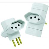 PINO 3 SAIDAS RADIAL 3P 10A ABNT BRANCO