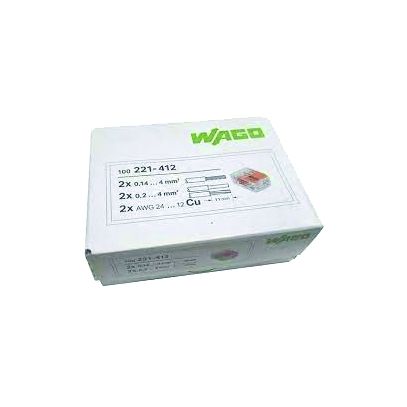 CONECTOR EMENDA INLINE 1 FIO ATE 4,0mm (2PCS) 221-2411 WAGO