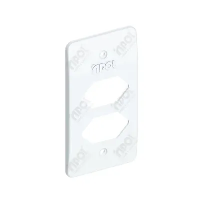 CONDULETE PLACA P/2T+TOM ABNT 3/4 BRANCO INPOL