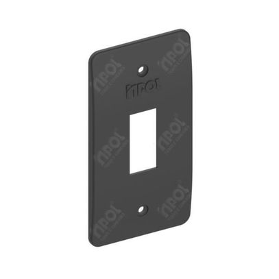 CONDULETE PLACA P/3 MOD MILUZ INPOL 1 PRETO INPOL