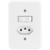 POLLAR PLACA 4x2 P/ 1 TECLA + TOM RADIAL