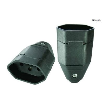 PINO FEMEA RADIAL 3P 10A  ABNT PRETO
